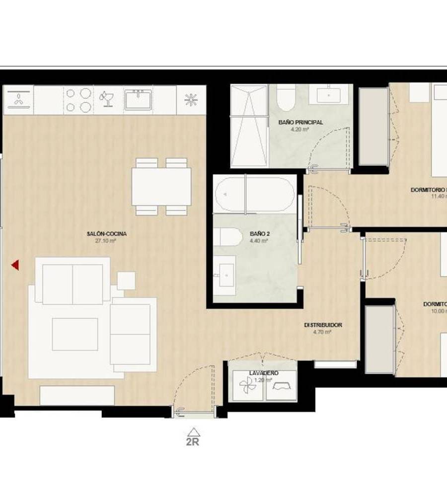 Apartamento de 2 dormitorios en Gava — imagen 3